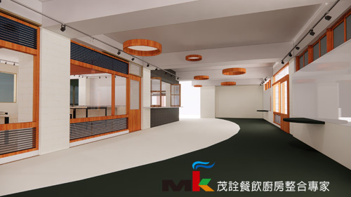 學校食育教室3D模擬圖_基隆仁愛區  |廚房規劃|規劃範例|檢定教室|中餐檢定