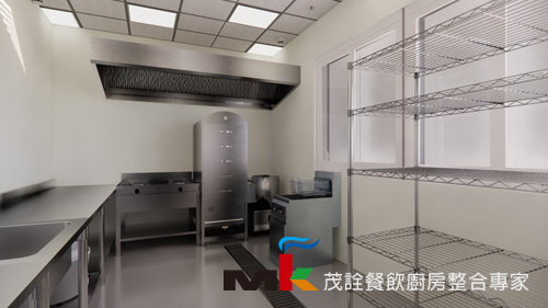 學校中央廚房_3D模擬圖_基隆  |餐飲設備與廚房設客戶實績|餐廳整體規劃