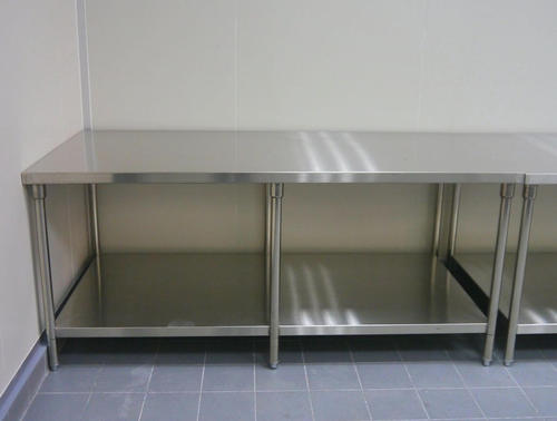 雙層不銹鋼工作台(無後牆)餐飲設備  |餐飲設備與廚房設備型錄|工作檯、水槽